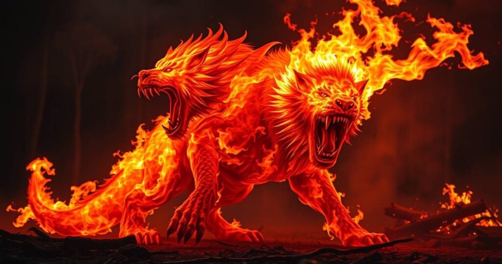 2. Fire is a raging beast.