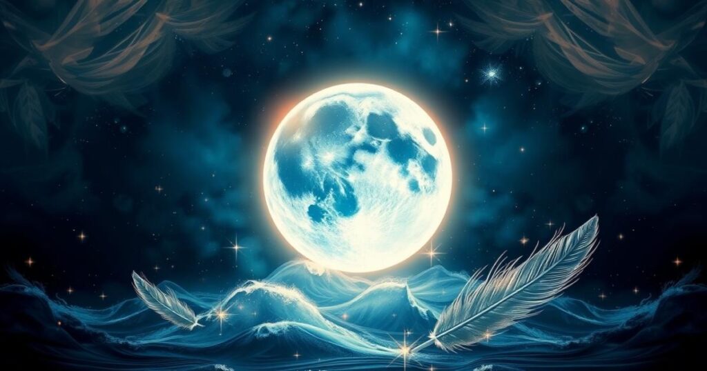 2. The moon is a silver coin.