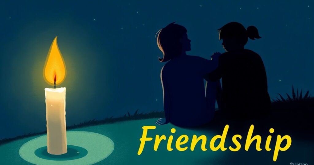 31. Friendship is like a candle glowing in the dark.