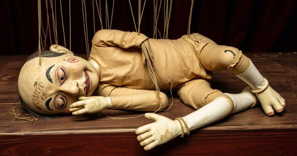 35. As tired as a worn out puppet.