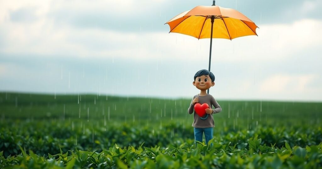35. Kindness is a soft rain.