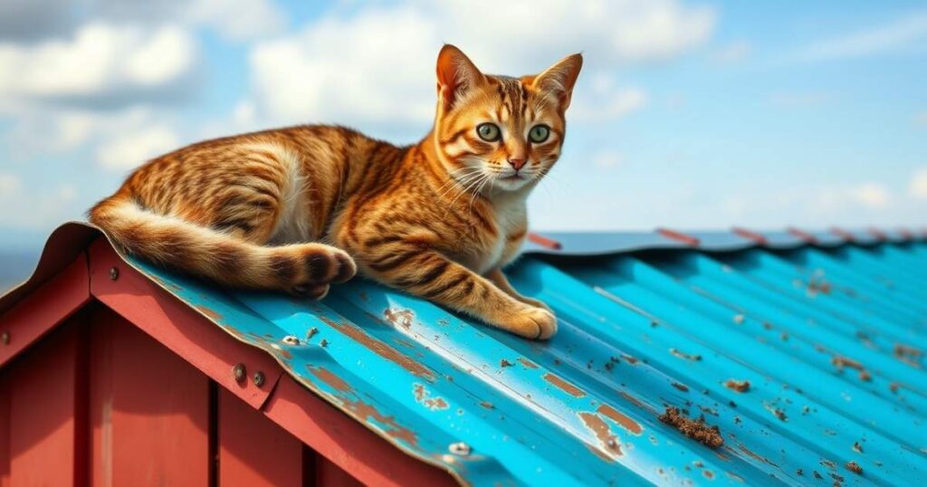 35. Like a cat on a hot tin roof