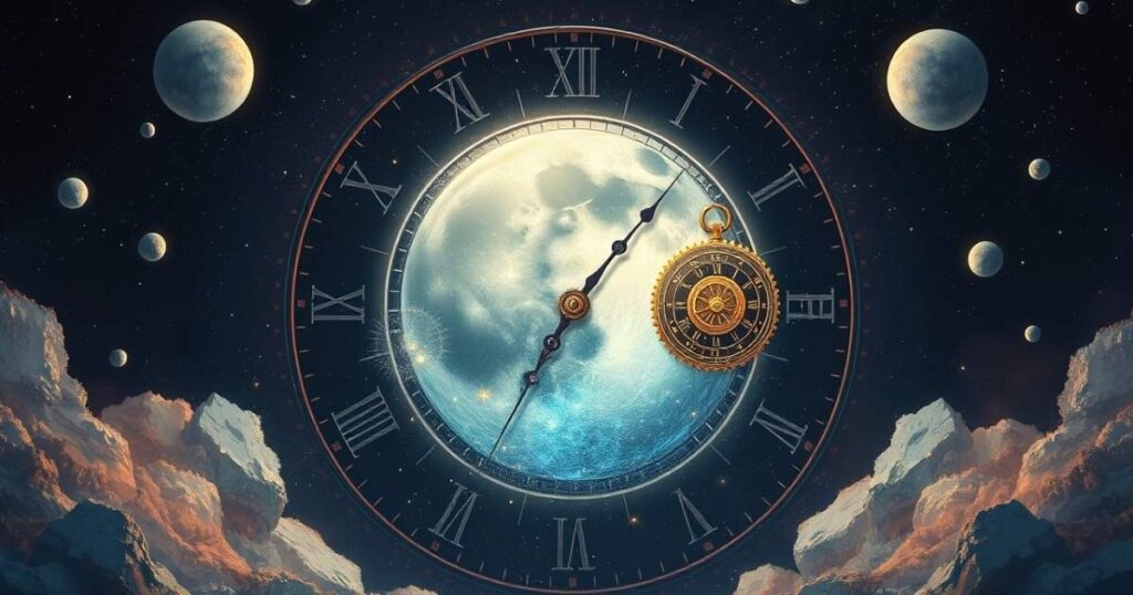 42. The moon is a cosmic clock.