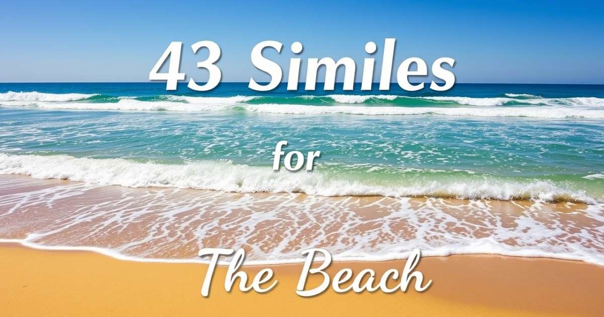 Similes for The Beach