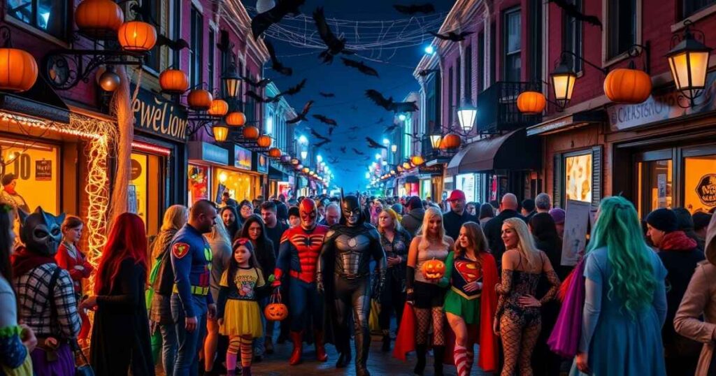 6. Halloween is a sea of costumes.