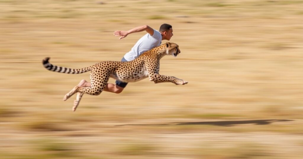 6. Running like a cheetah