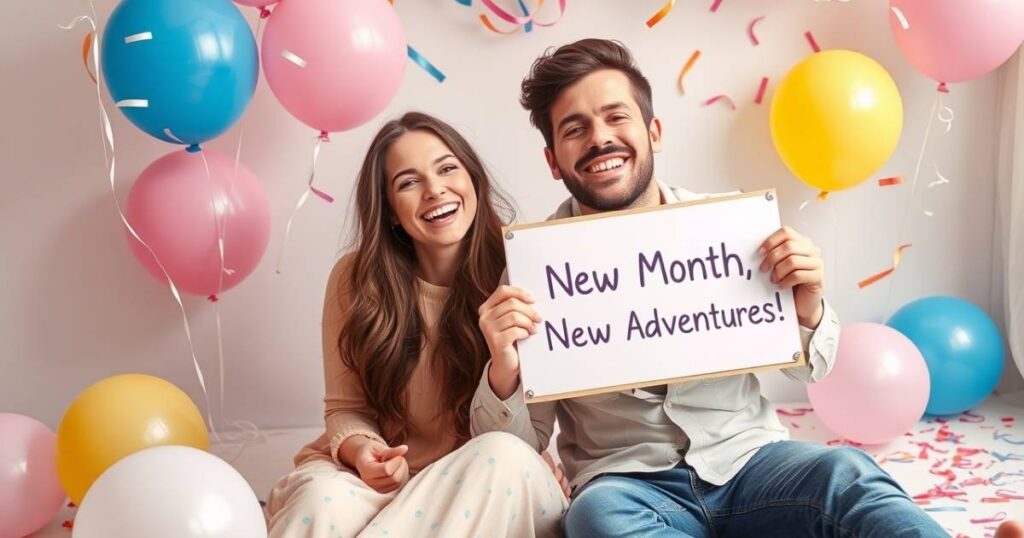 Funny and Cute New Month Messages for Your Special One