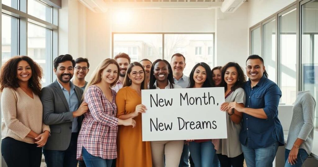 Inspirational New Month Wishes to Encourage